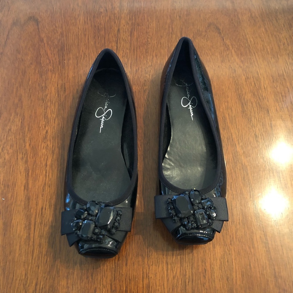 Jessica Simpson patent leather flats
